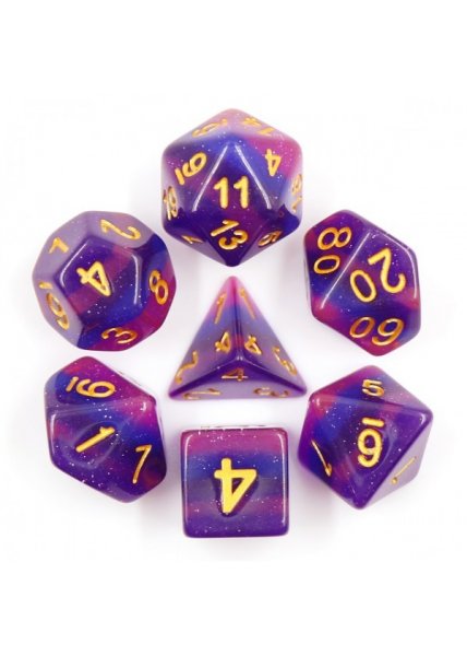 DICE 7-set: Lavender Galaxy (7)